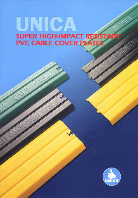 UNICA SUPER HIGH-IMPACT RESISTANT PVC CABLE COVER PLATES